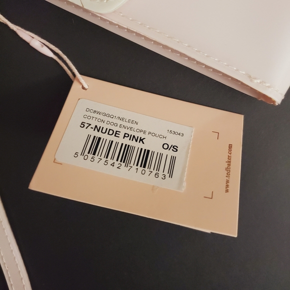 Ted Baker - Kissing Pugs vinyl clutch NWT - Picture 4 of 11